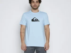 Camiseta Quiksilver Logo Color Azul Claro