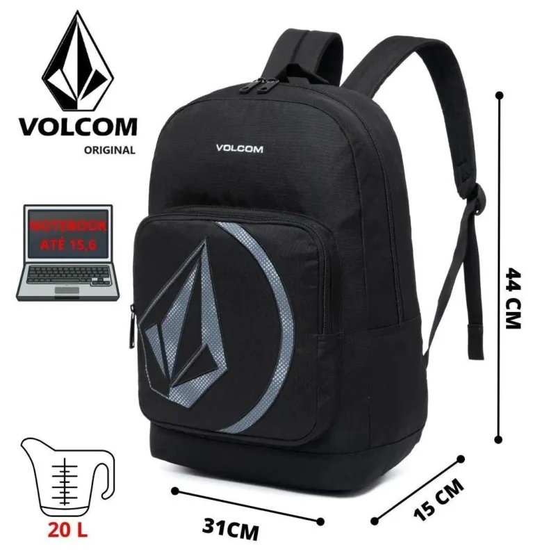 Mochila Volcom Preta Nytron - Image 3