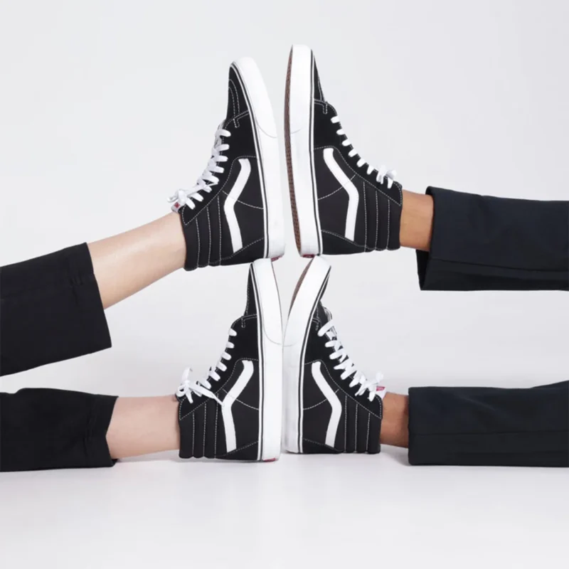 Vans Sk8 Hi Black White - Image 5