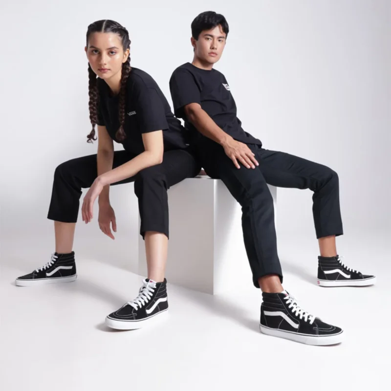 Vans Sk8 Hi Black White - Image 6