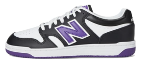 TENIS NB 480 LOW PRETO BRANCO ROXO