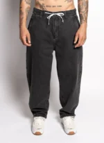CALCA JEANS DC SHOES OVERSIZE CINZA ESCURO