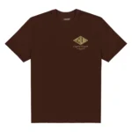 Camiseta Thug Nine Shield Marrom