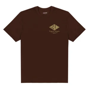 Camiseta Thug Nine Shield Marrom