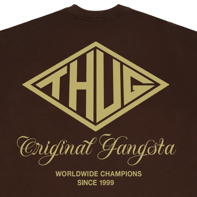 Camiseta Thug Nine Shield Marrom - Imagem 3