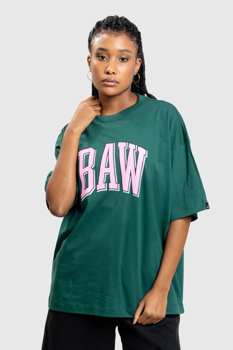 CAMISETA NEW OVER BAW COLLEGE ESMERALDA - Imagem 2