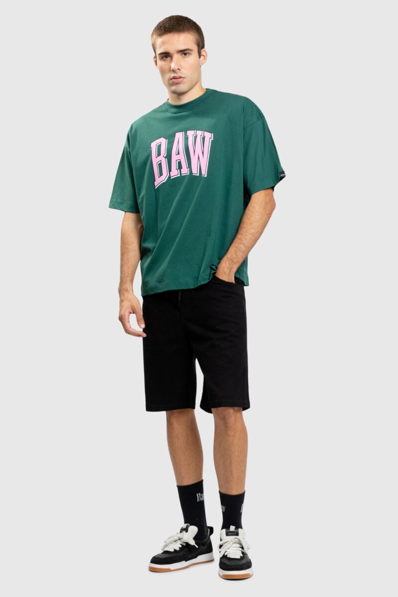 CAMISETA NEW OVER BAW COLLEGE ESMERALDA - Imagem 5