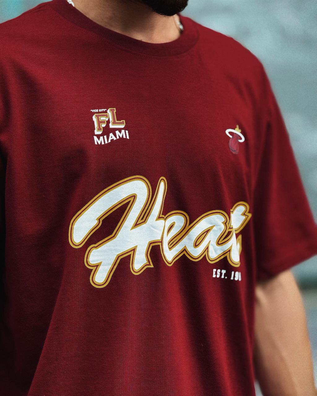 CAMISETA NBA MIAMI HEAT - BORDO - Imagem 2